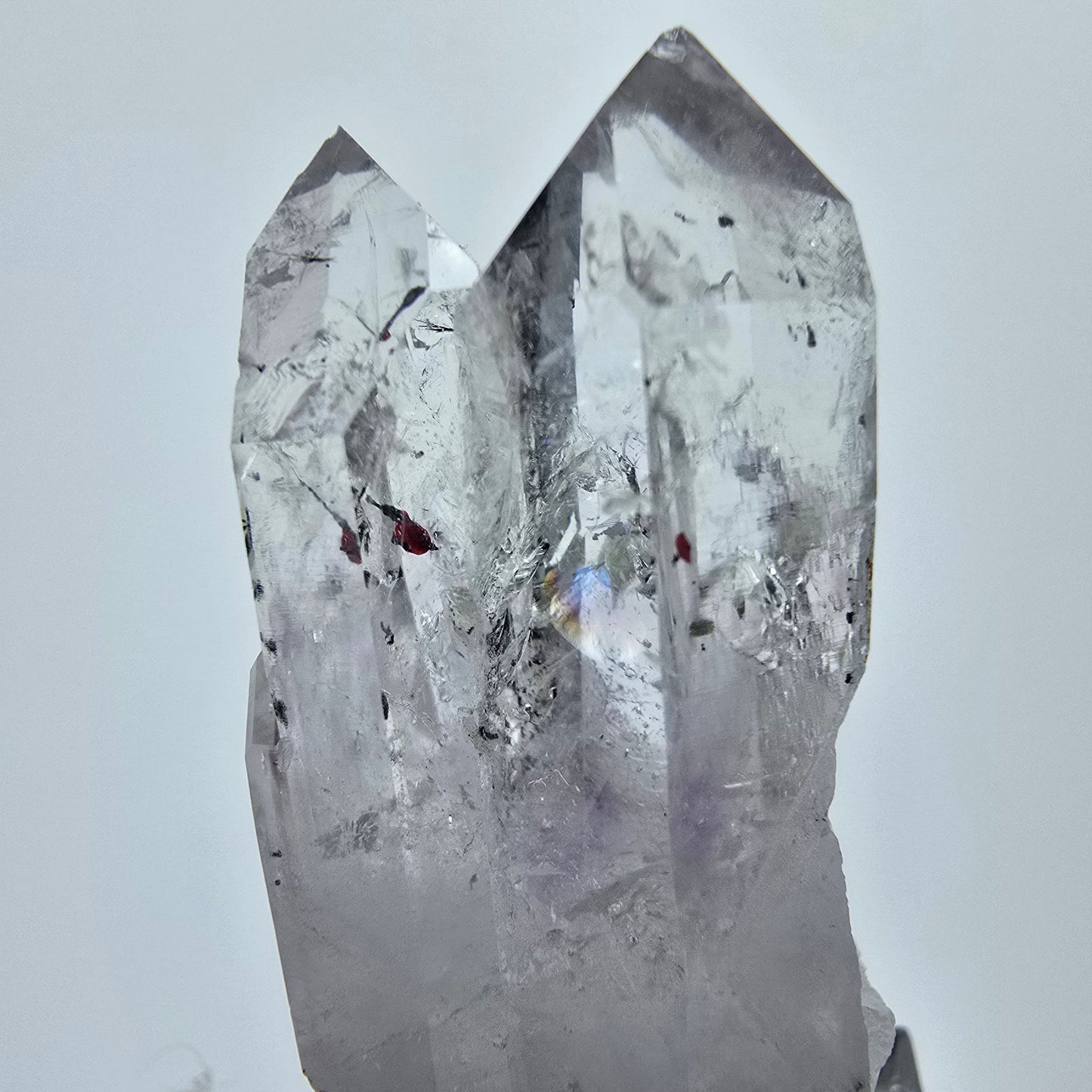 Harlequin Amethyst with Prehnite, Epidote Star Streep Mine Gob. Namibia 52*25*24mm