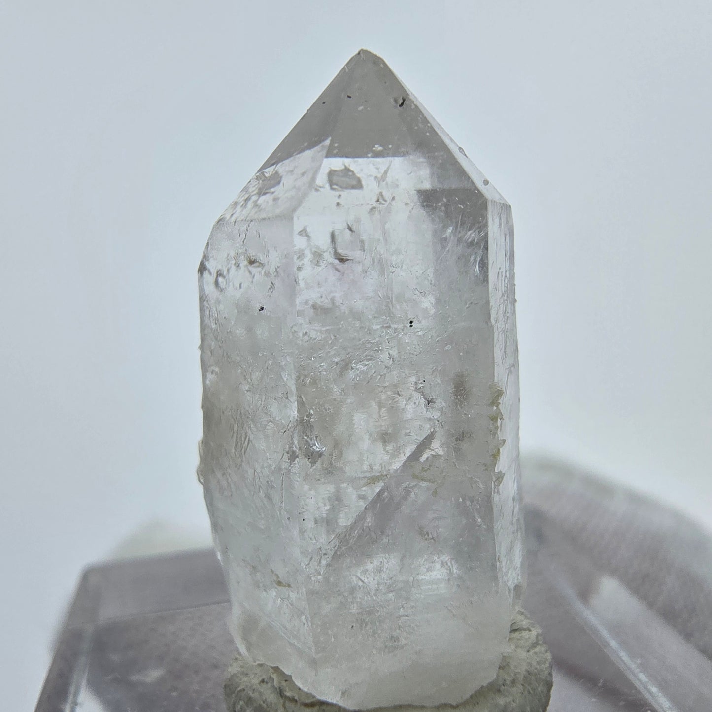 Phantom Amethyst with Stilbite Streep Mine, Goboboseb, Namibia 25*13*10mm Collection