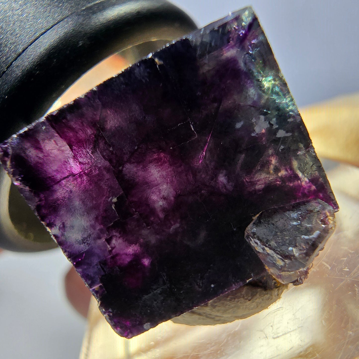 Phantom Fluorit Würfel parkettiert, grün lila Okorusu, Namibia 16*16*16mm