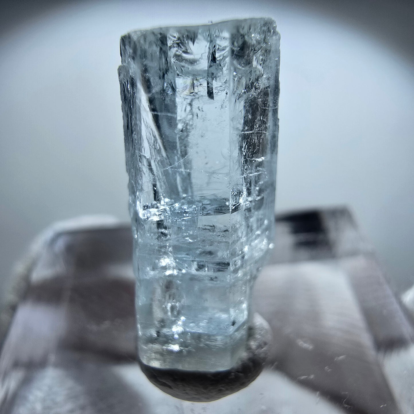 Cristal d'aigue-marine transparent, Nagar bleu, Pakistan 19*8*6mm