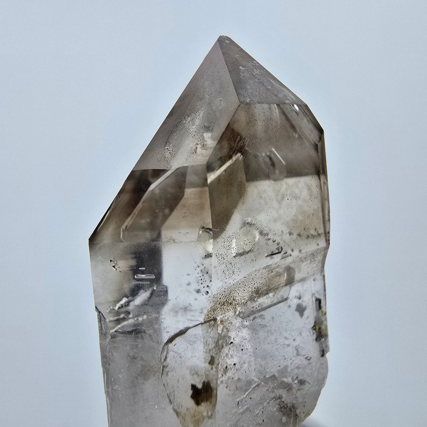 Klarer Phantom Rauchquarz Zepter Kristall Goboboseb, Namibia 42*21*18mm