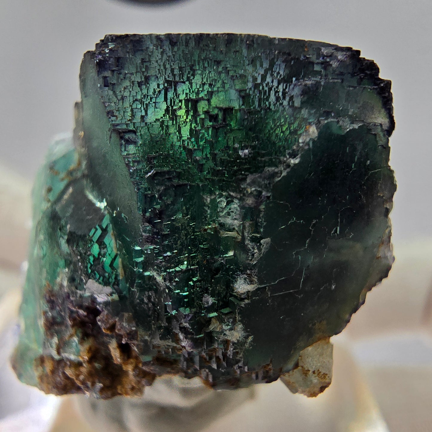 Phantom Fluorit Würfel Stufe grün lila gelb gestuft Okorusu, Namibia 55*33*32mm
