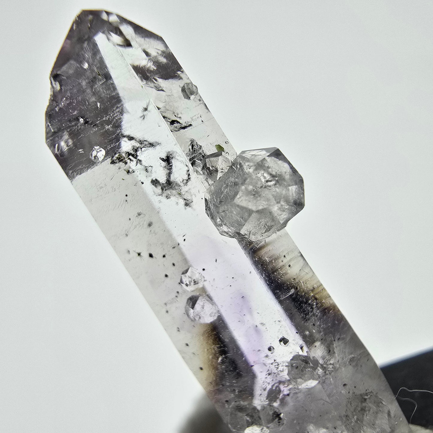 Phantom Amethyst with Analcim, Hematite Streep Mine, Goboboseb, Namibia 33*11*8mm