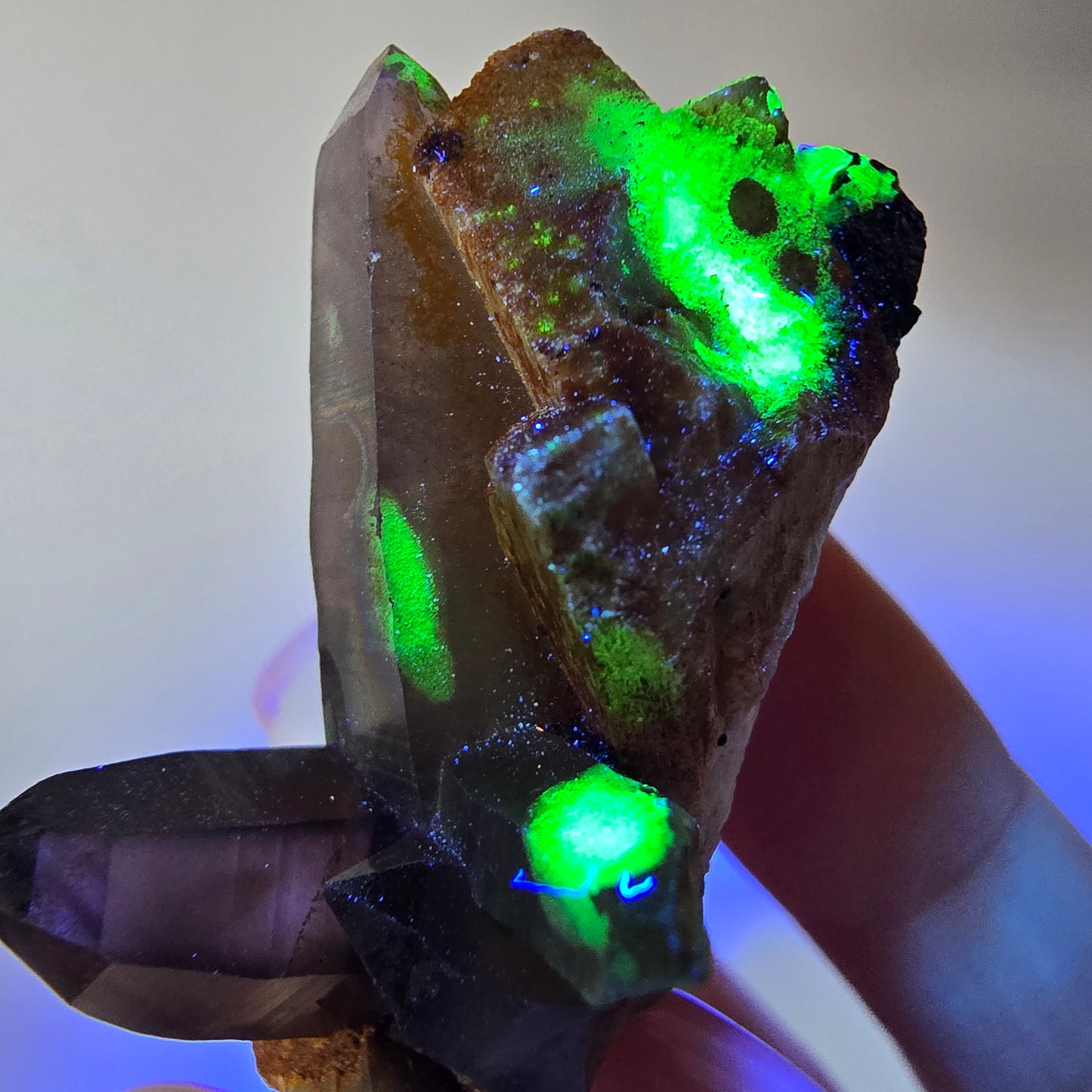 Tourmaline Schörl, quartz fumé, hyalite, stade orthose Erongo, Namibie 48*35*27mm