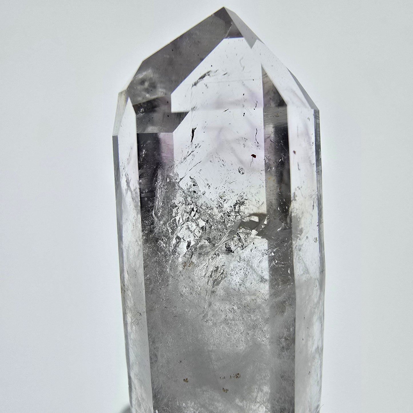 Mine d'améthyste fantôme lémurienne de Point Streep, Goboboseb, Namibie, 50 x 17 x 14 mm