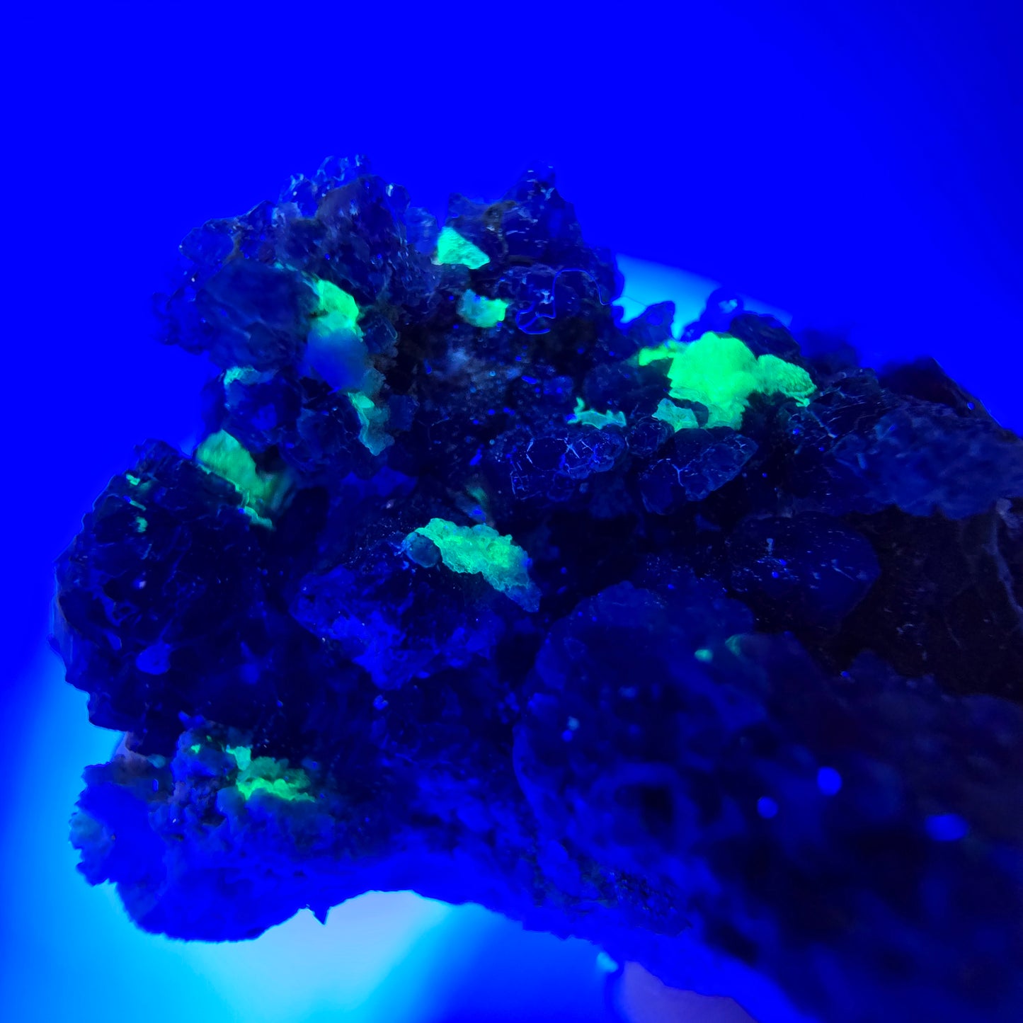 Cube de fluorite fantôme, hyalite, spécimen d'orthose, Erongo, Namibie, 63 x 40 x 28 mm
