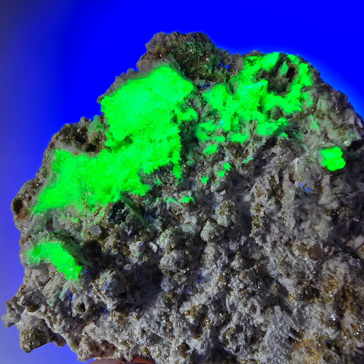 Phantom Fluorite, Muscovite, Hyalite, Schörl, Orthoclase Erongo, Namibia 70*59*31mm