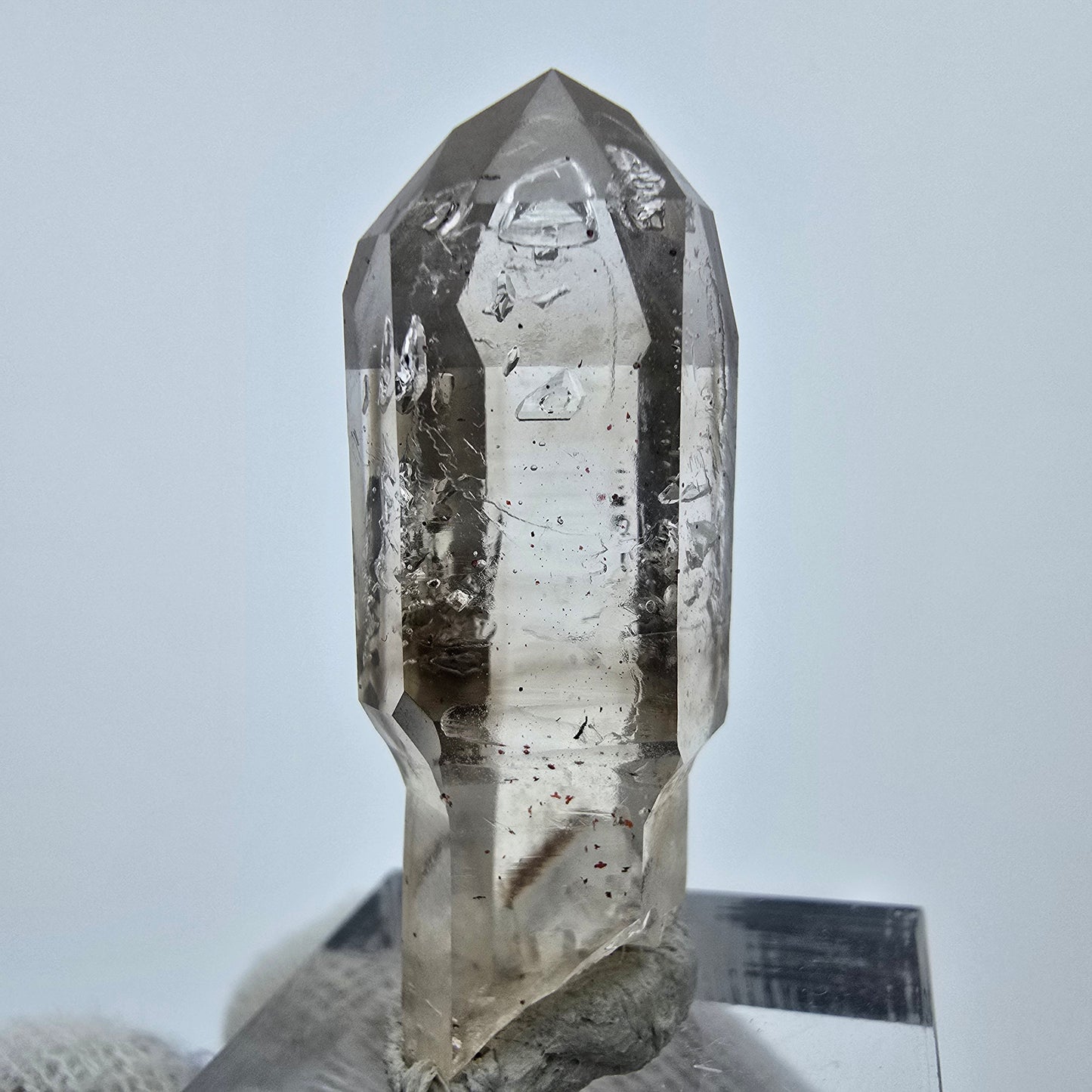Klarer Phantom Rauchquarz Zepter Kristall Goboboseb, Namibia 39*15*11mm