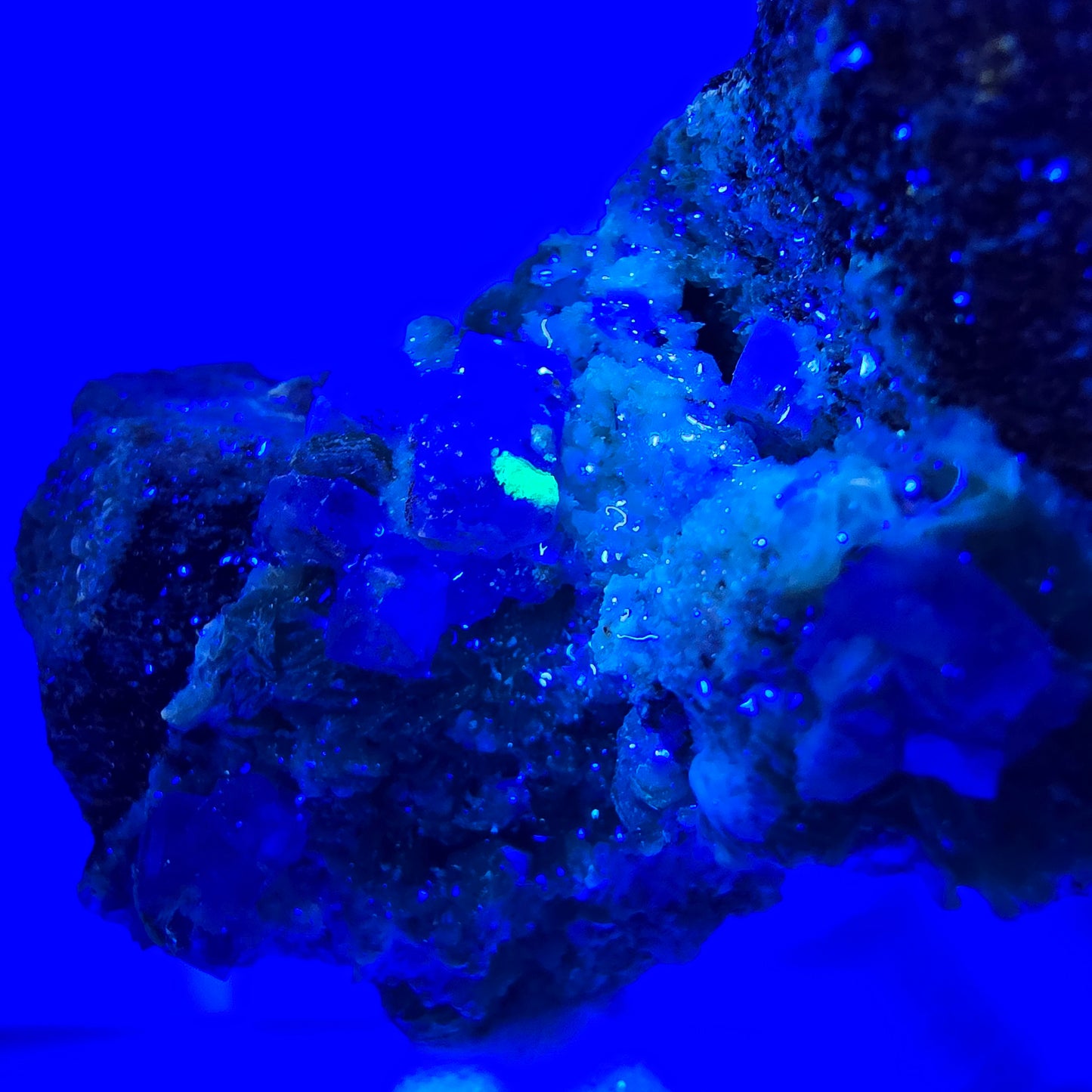 Seltene Muskovit, Fluorit, Hyalit Orthoklas Stufe Erongo, Namibia 90*62*53mm