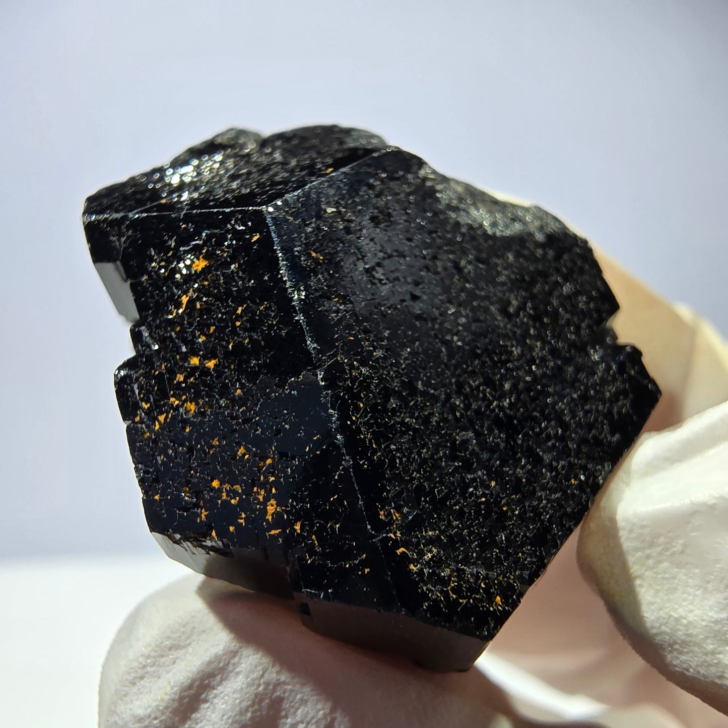 Cristal de tourmaline Schorl étoilée rare, Erongo noir, Namibie, 30 x 25 x 20 mm