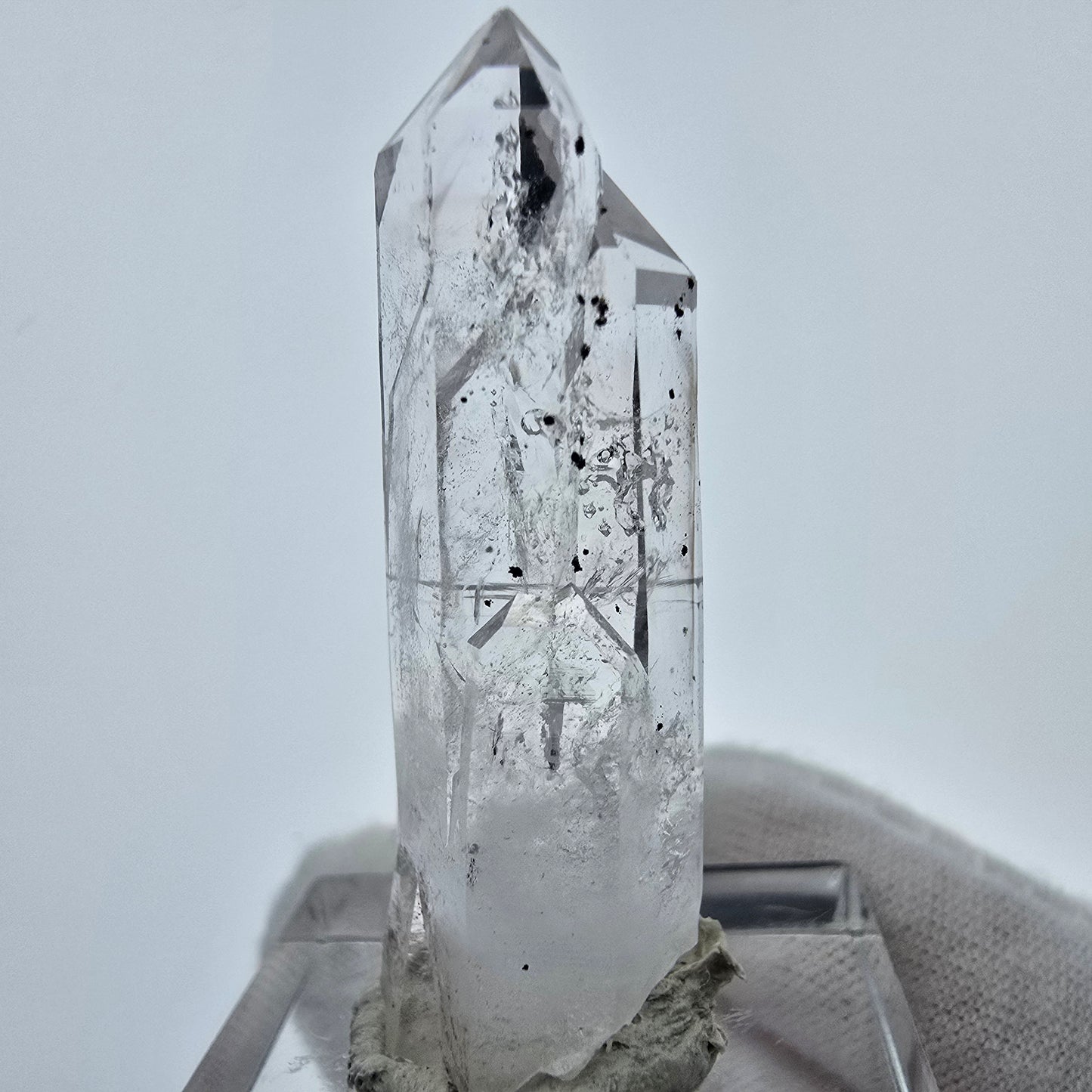 Klarer Phantom Hämatit Quarz Kristall Streep Mine, Goboboseb, Namibia 39*12*12mm