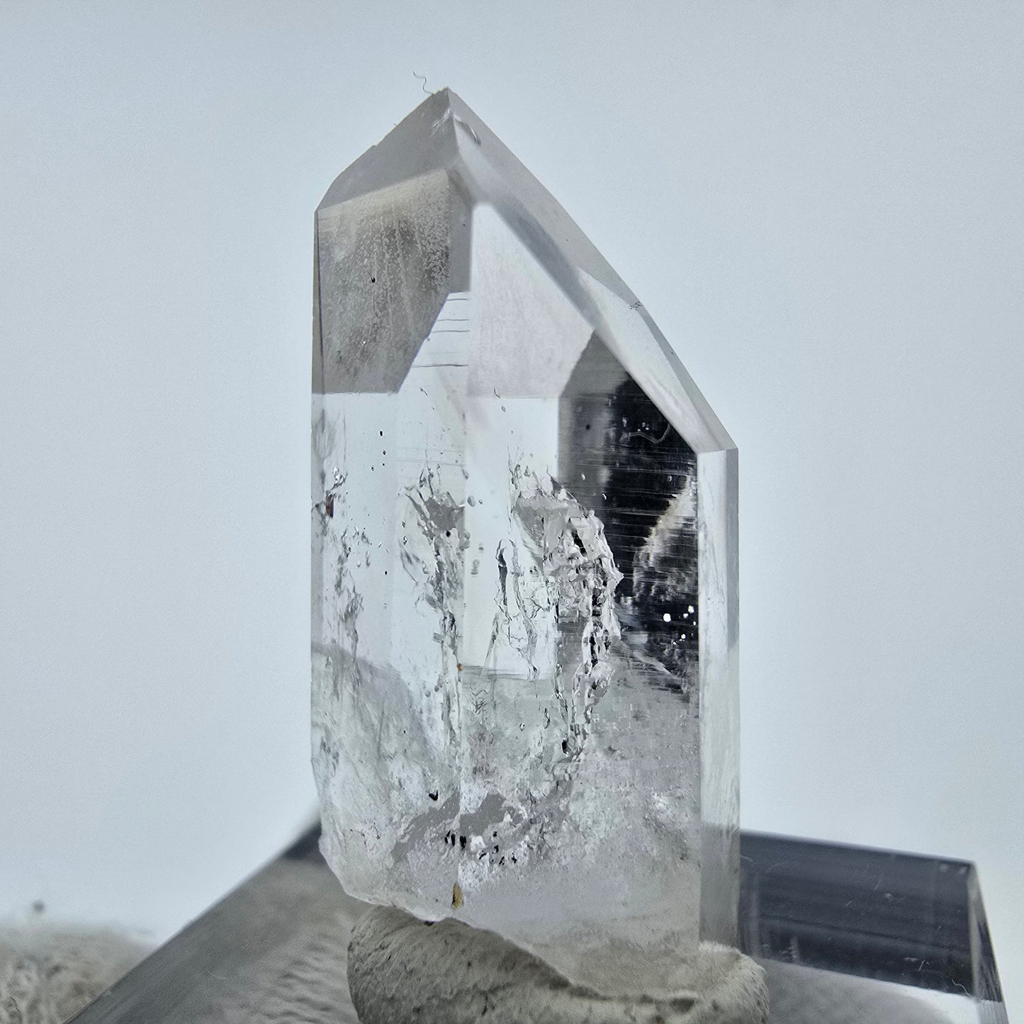 Enhydro Phantom Hämatit Quarz Kristall Streep Mine Goboboseb, Namibia 30*15*11mm