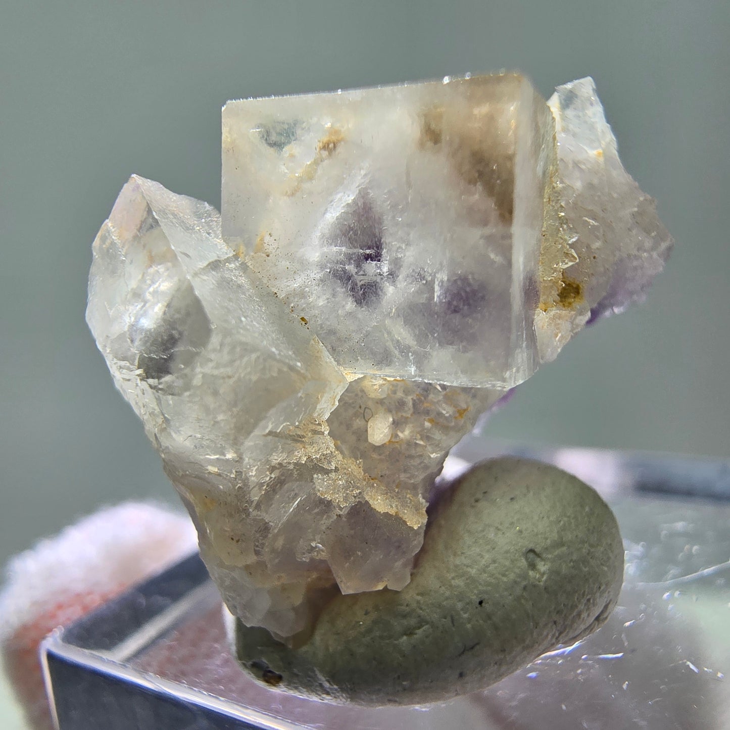 Cubes de fluorite fantôme UV rares, qualité quartz Brandberg, Namibie 23*18*13mm
