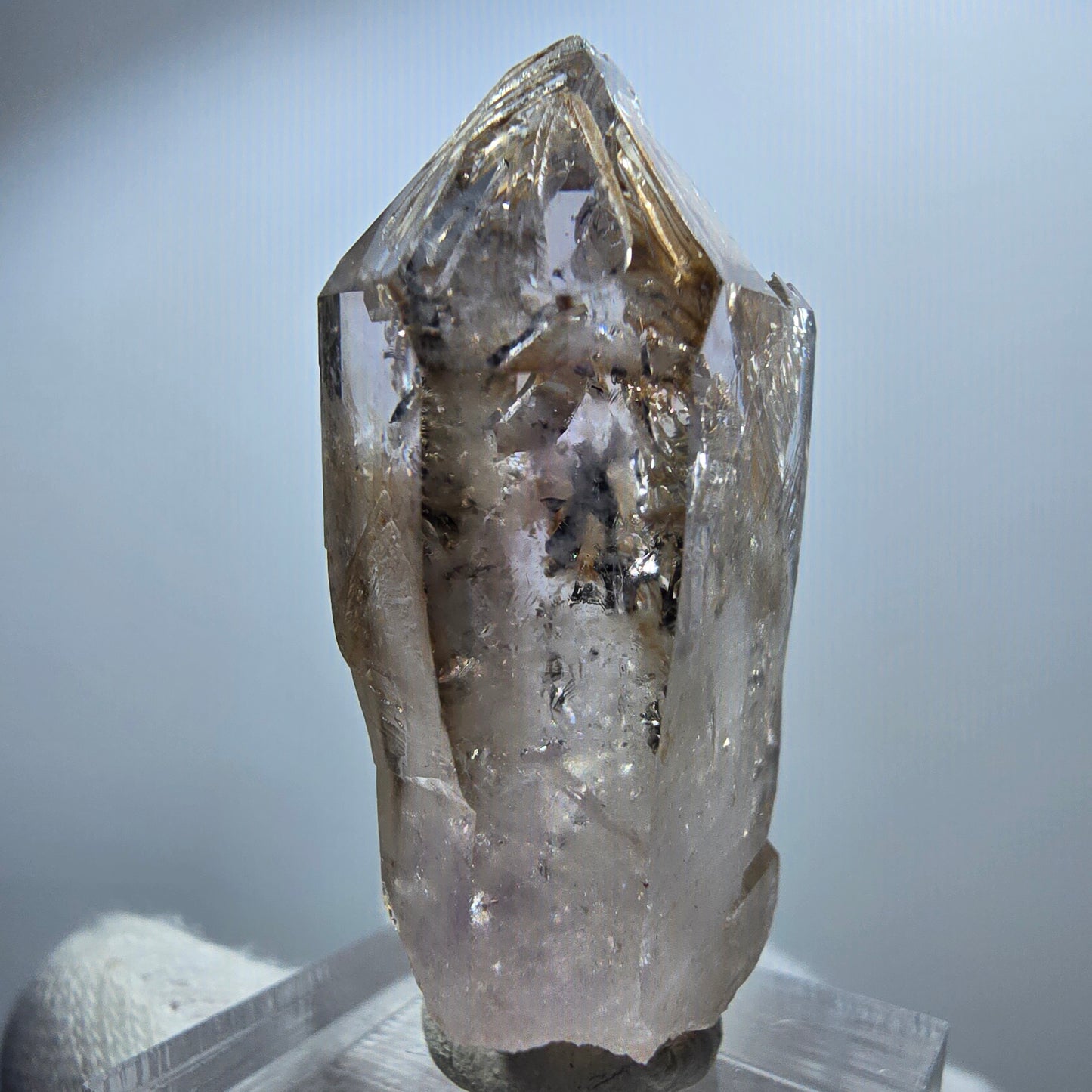 Clear Phantom Smoky Quartz Scepter Point Goboboseb, Namibia 44*26*18mm