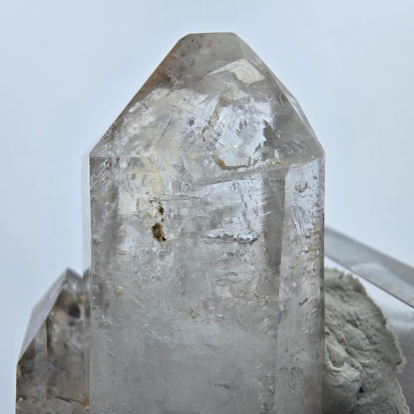 Enhydro Phantom Rauchquarz DT Skelett , 2x Blase Goboboseb, Namibia 73*33*24mm