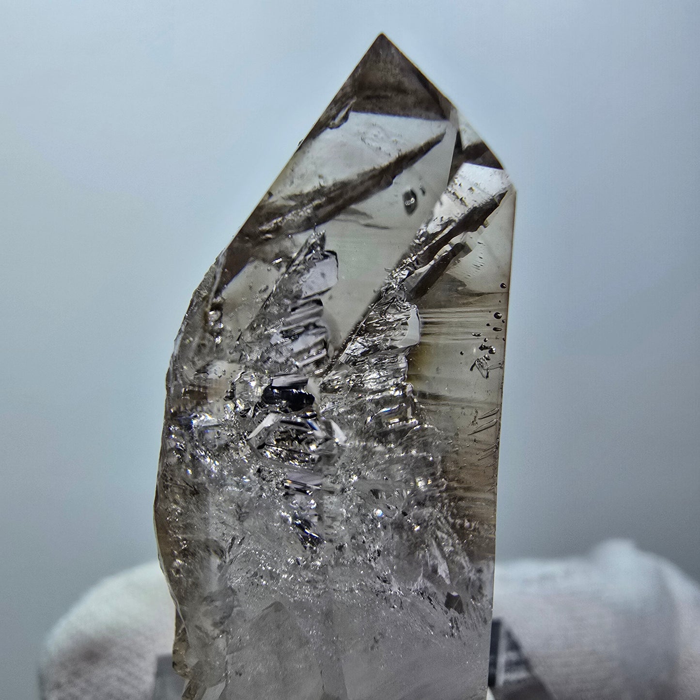 Klarer Phantom Rauchquarz DT Zepter Kristall Goboboseb, Namibia 43*20*18mm