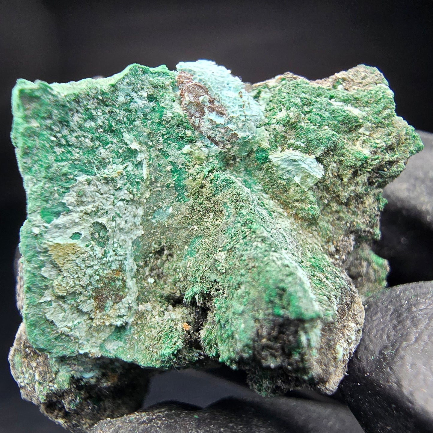 Seltene Malachit, Chrysokoll Stufe Kaokoveld, Namibia 35*34*27mm Sammlung
