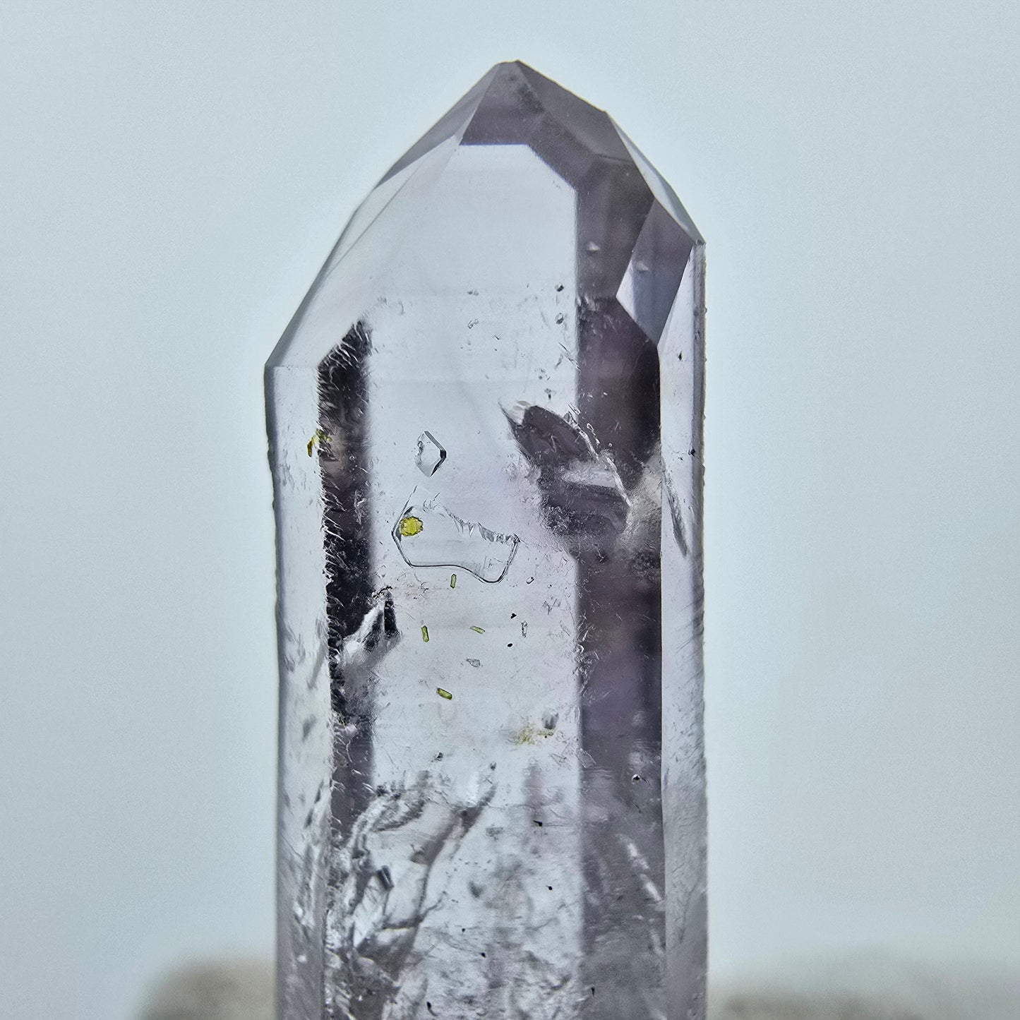 Cristal d'améthyste fantôme Enhydro 1x Bubble Goboboseb, Namibie 36*10*7mm Collection