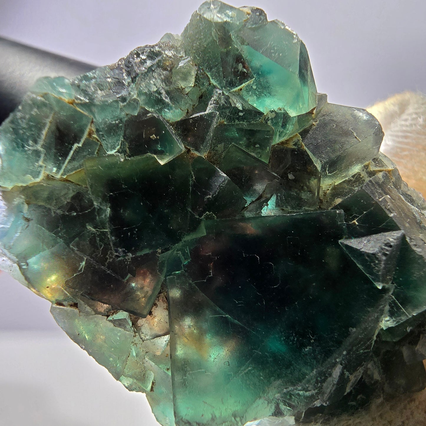 Rare Phantom Fluorite Cube Specimen, green Okorusu Namibia 52*33*18mm