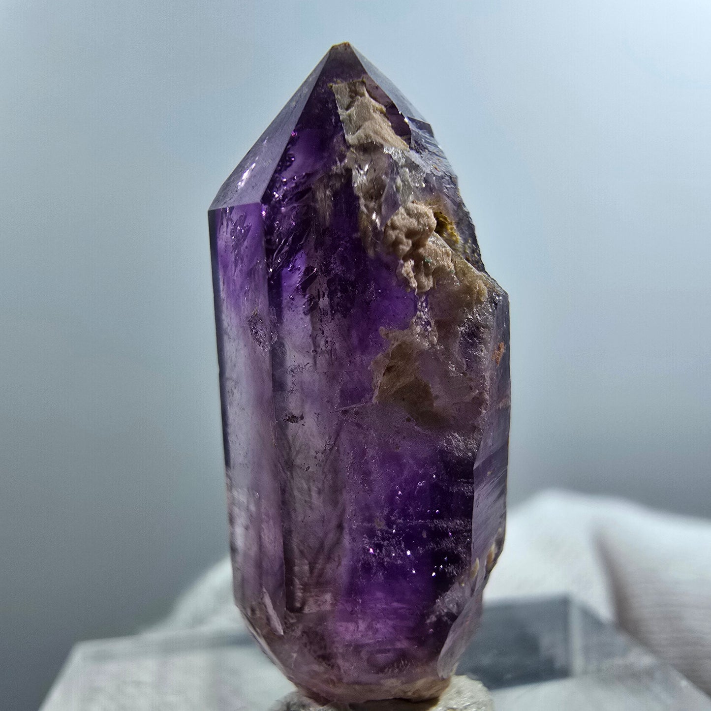 Seltene Phantom Amethyst DT Zepter Spitze Goboboseb, Namibia 26*9*9mm