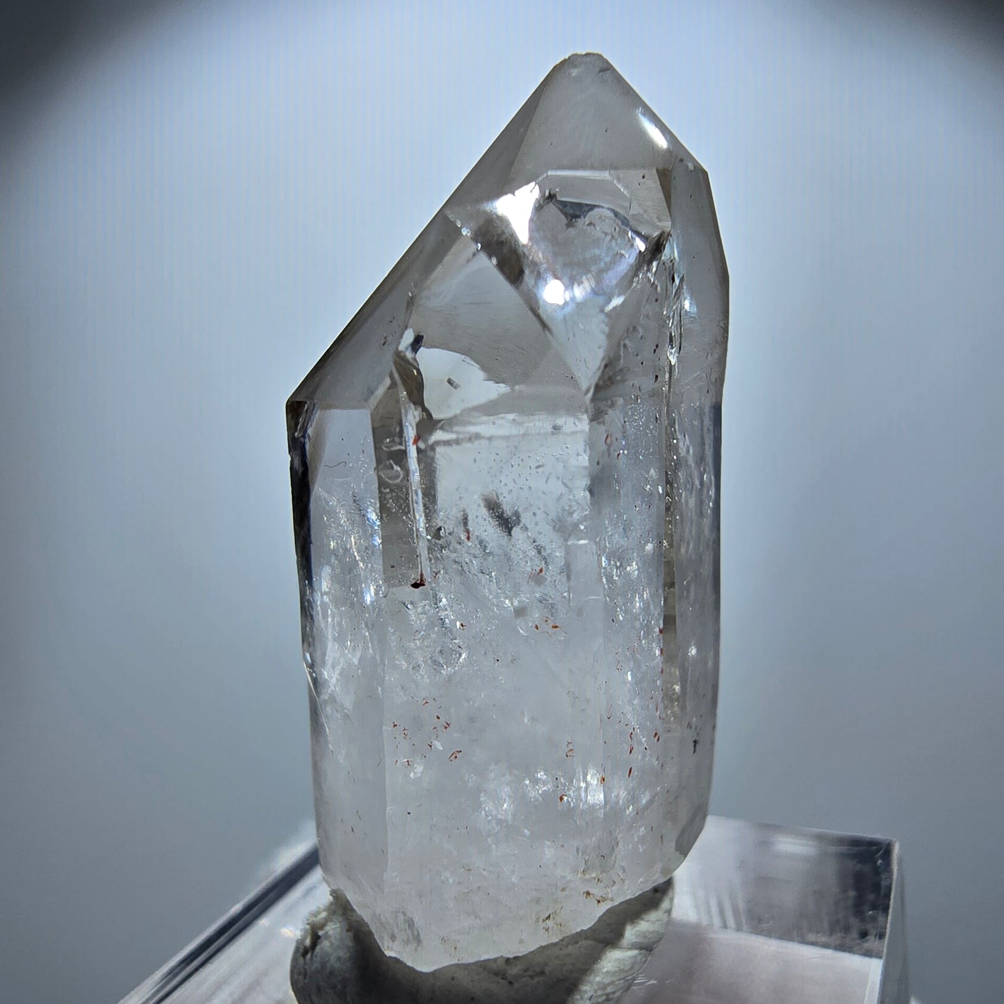 Enhydro Phantom Rauchquarz Zepter, 1x Blase Goboboseb, Namibia 34*19*13mm