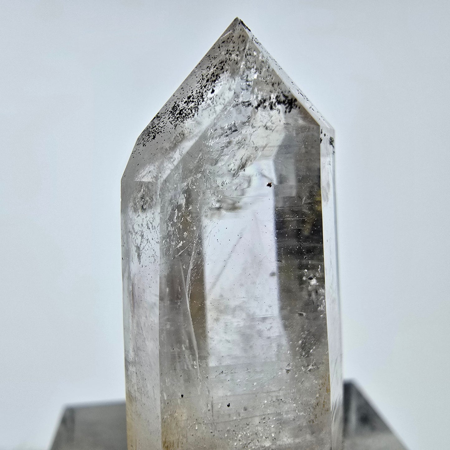 Klarer Phantom Hämatit Quarz Kristall Streep Mine, Goboboseb, Namibia 32*14*12mm