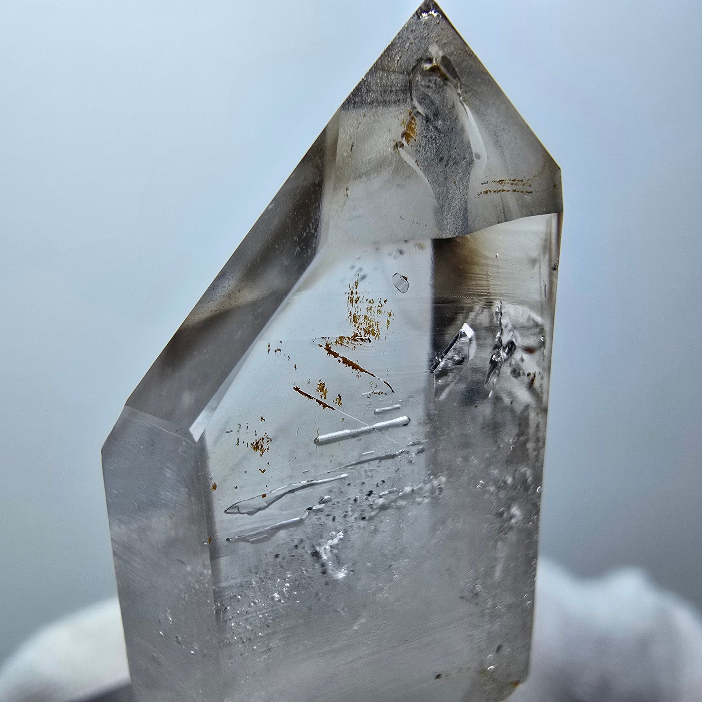 Klarer Phantom Rauchquarz Zepter Kristall Goboboseb, Namibia 37*19*13mm