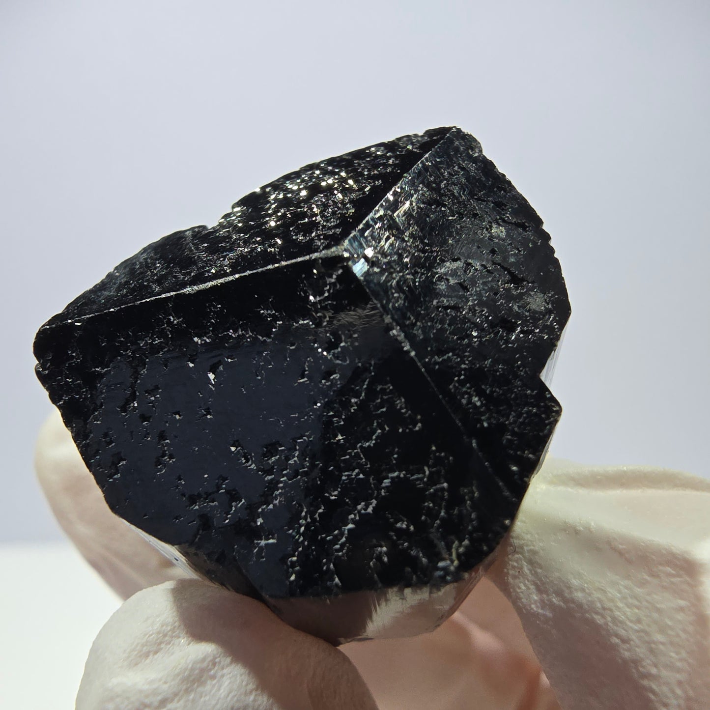 Cristal étoilé de tourmaline Schörl symétrique, Erongo noir, Namibie 34*26*25 mm
