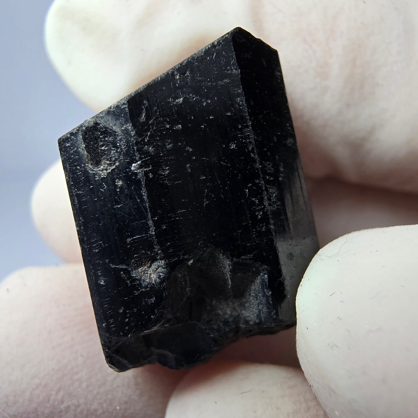 Symmetrischer Schörl Turmalin schwarz Erongo, Namibia 22*15*15mm Sammlung