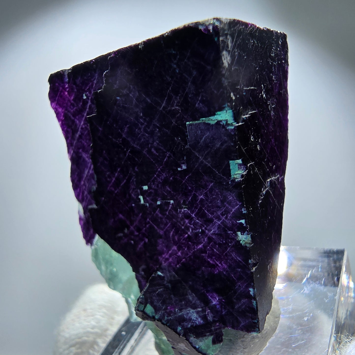 Phantom Fluorit Würfel Stufe 11:11 Angel Pocket, Okorusu Mine Namibia 42*25*21mm