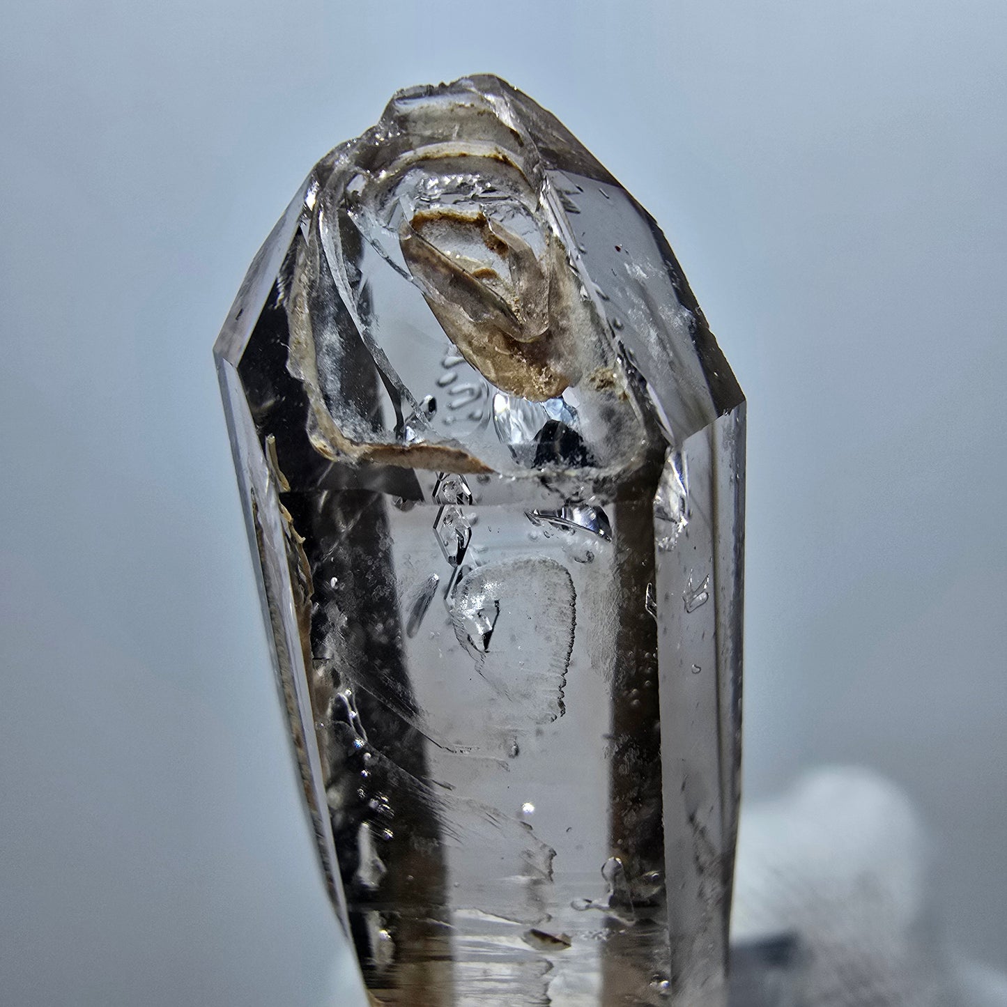Clear Phantom Smoky Quartz Scepter Point Goboboseb, Namibia 42*11*11mm