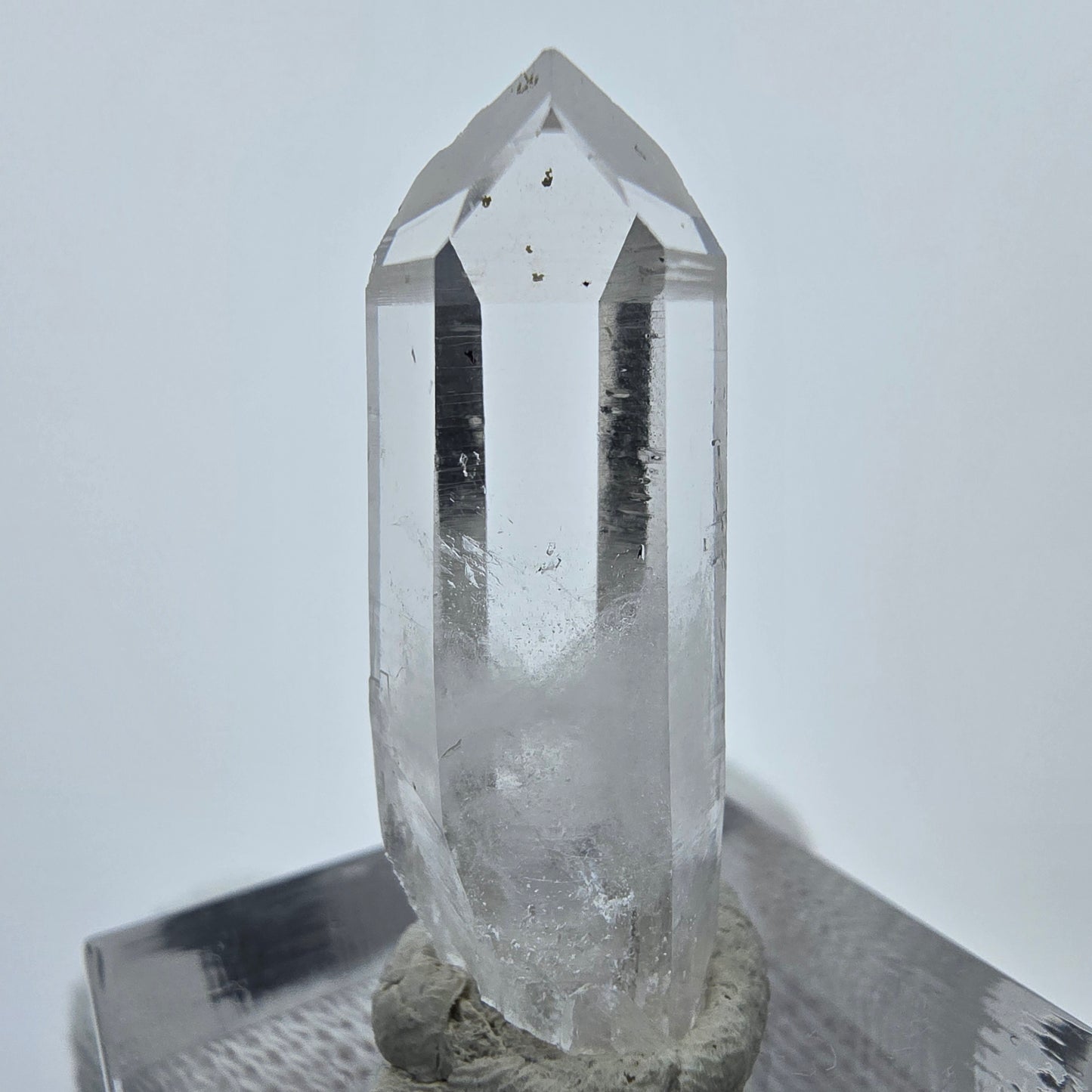 Klarer Phantom Hämatit Quarz Kristall Streep Mine, Goboboseb, Namibia 31*11*9mm