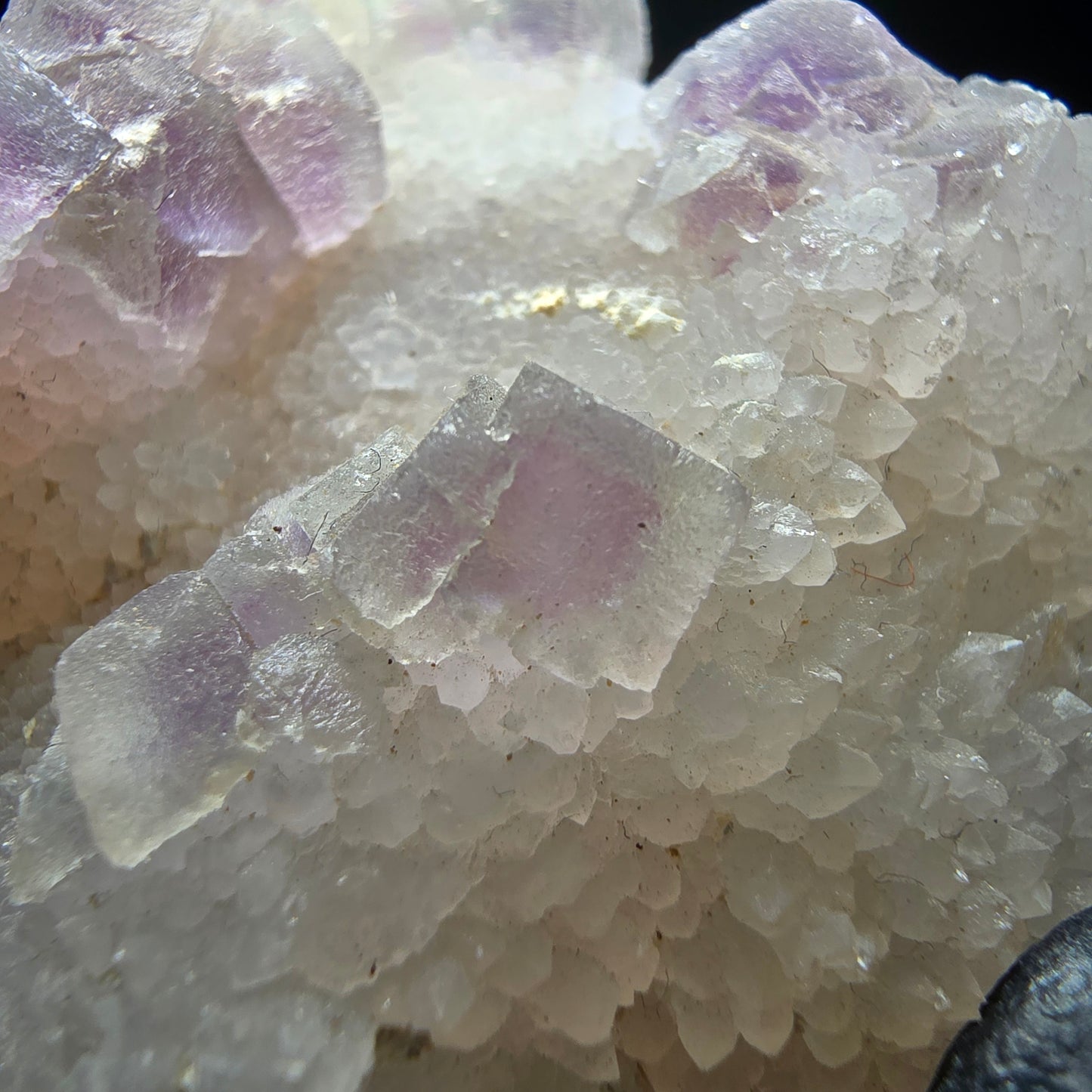 Cube de fluorite fantôme vert violet, spécimen de quartz Omehane, Namibie 55*42*18mm