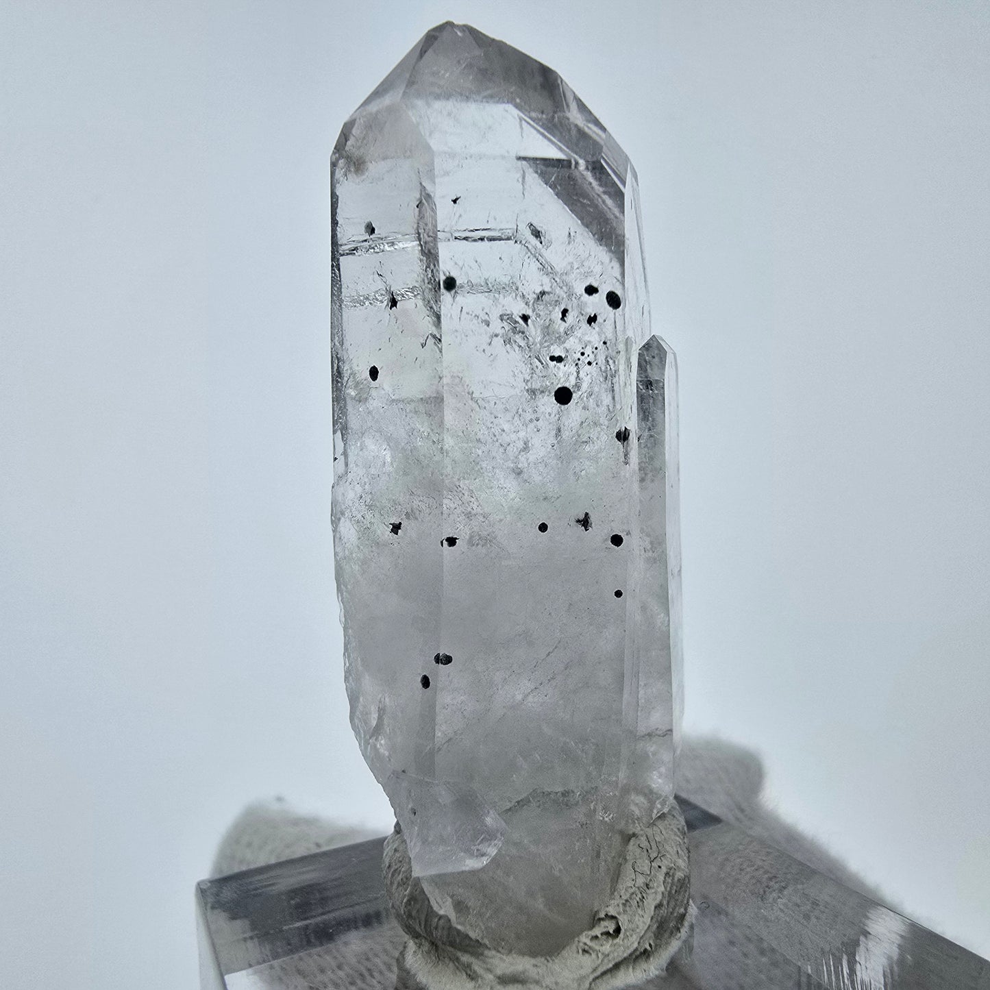Klarer Phantom Hämatit Quarz Kristall Streep Mine, Goboboseb, Namibia 43*17*11mm