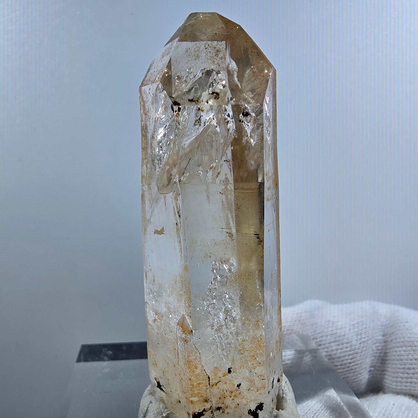 Enhydro Phantom Smoky Quartz Scepter, 1x Bubble Valentine Pocket Goboboseb Namibia 57*20*19mm