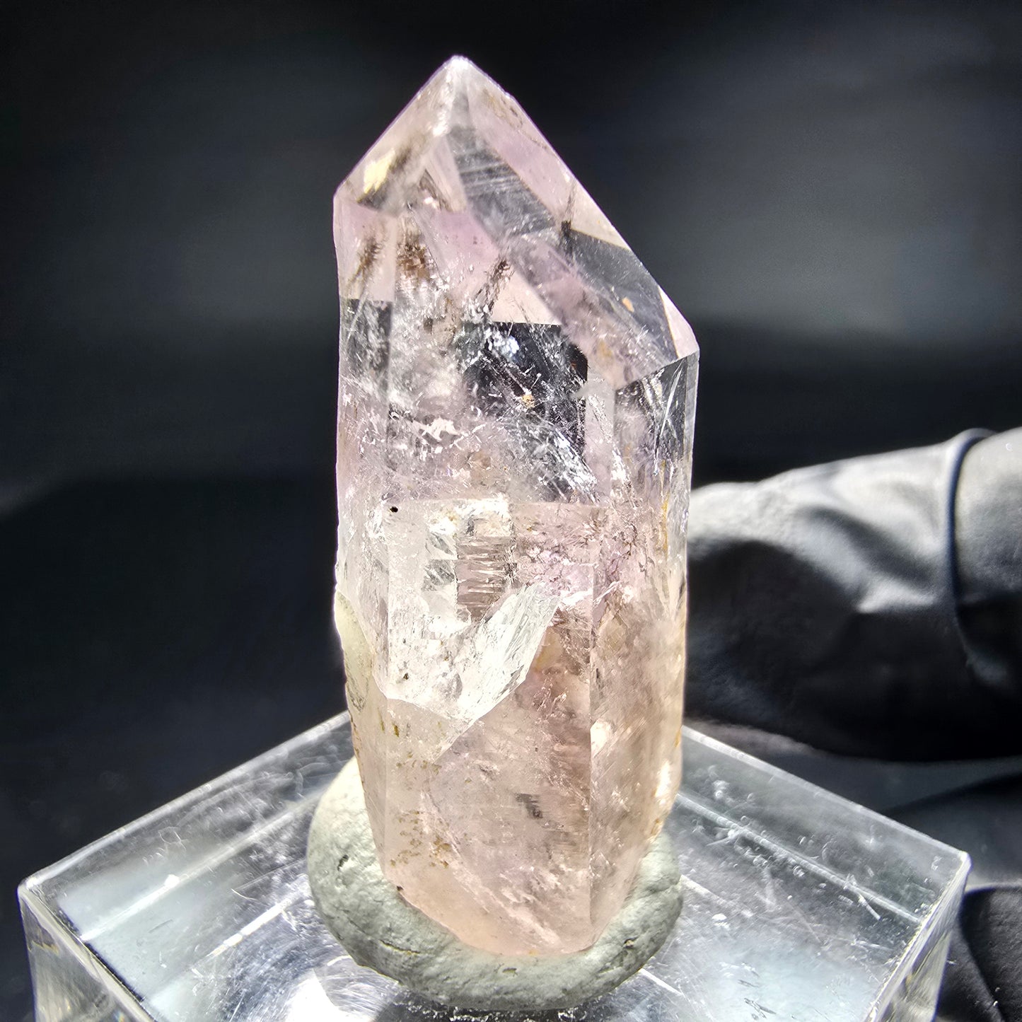 Klare Phantom Amethyst Zepter Spitze Goboboseb Namibia 31*13*12mm Sammlung