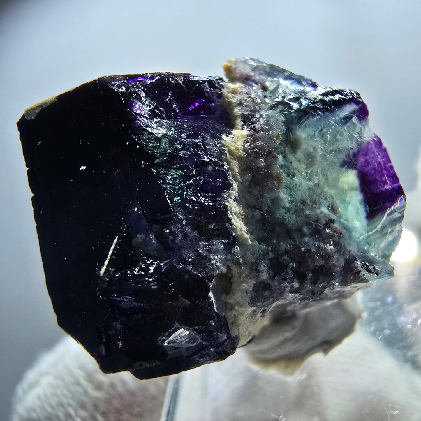 Phantom Fluorit Würfel Stufe 11:11 Angel Pocket, Okorusu Mine Namibia 27*23*20mm