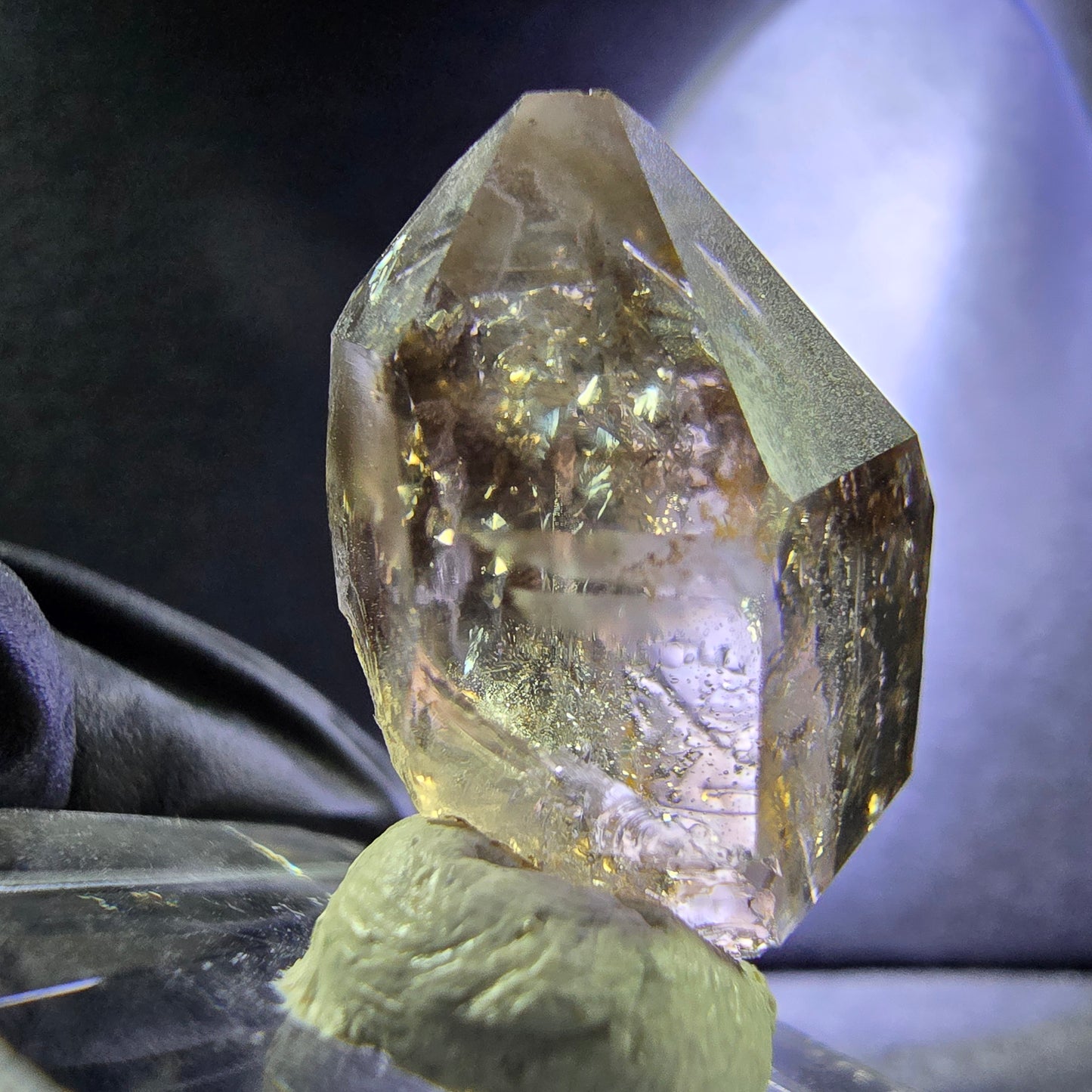 Klarer Phantom Rauchquarz Doppelender Zepter 27*18*13mm aus Goboboseb Namibia