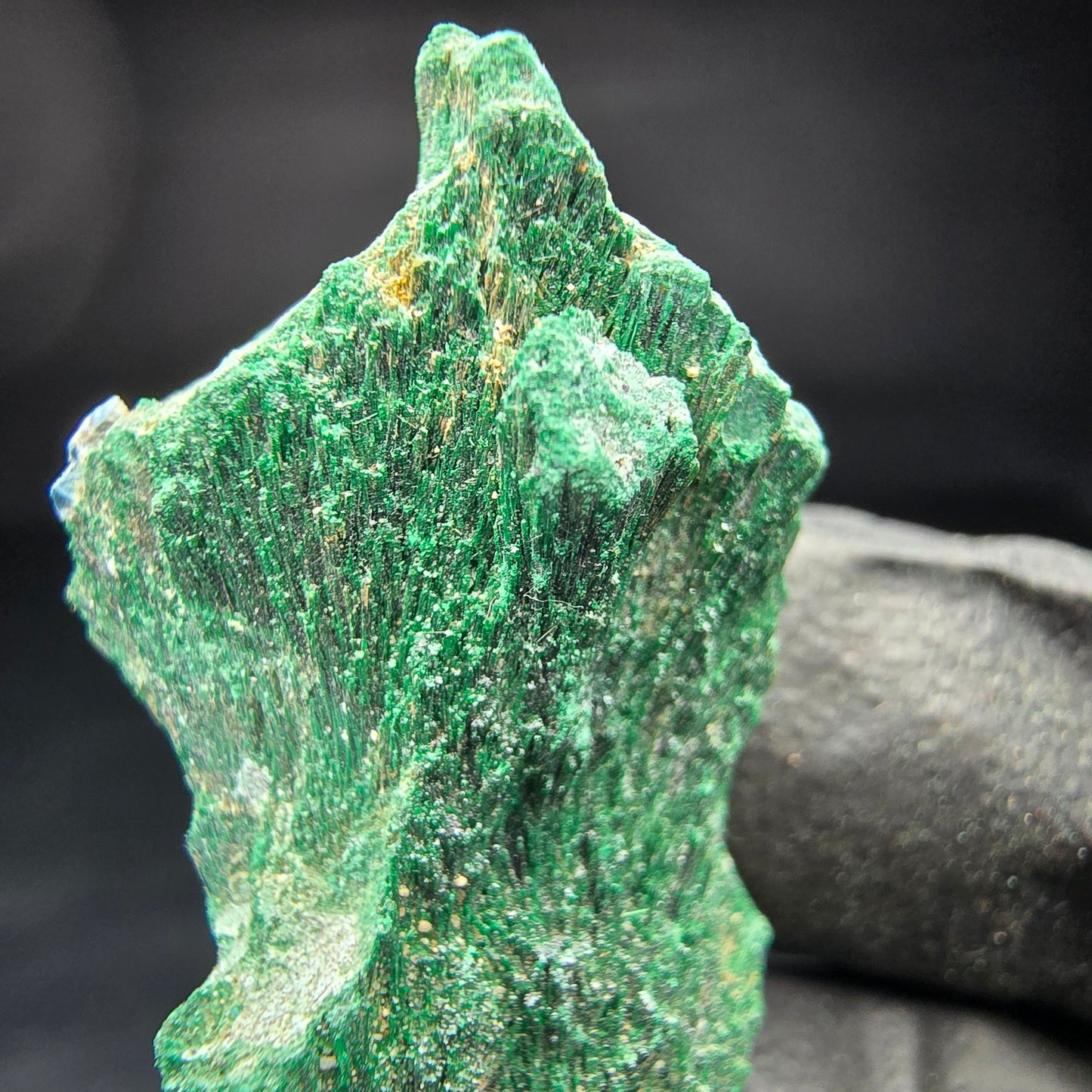 Seltene Malachit Stufe, grün Kaokoveld, Namibia 41*19*18mm Mineraliensammlung