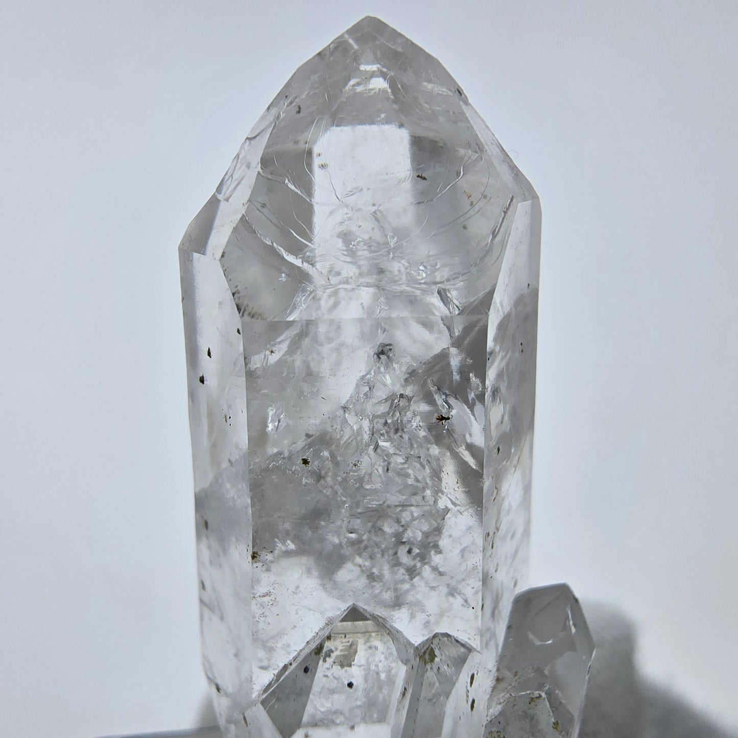 Klarer Phantom Hämatit Quarz Kristall Streep Mine, Goboboseb, Namibia 42*15*15mm