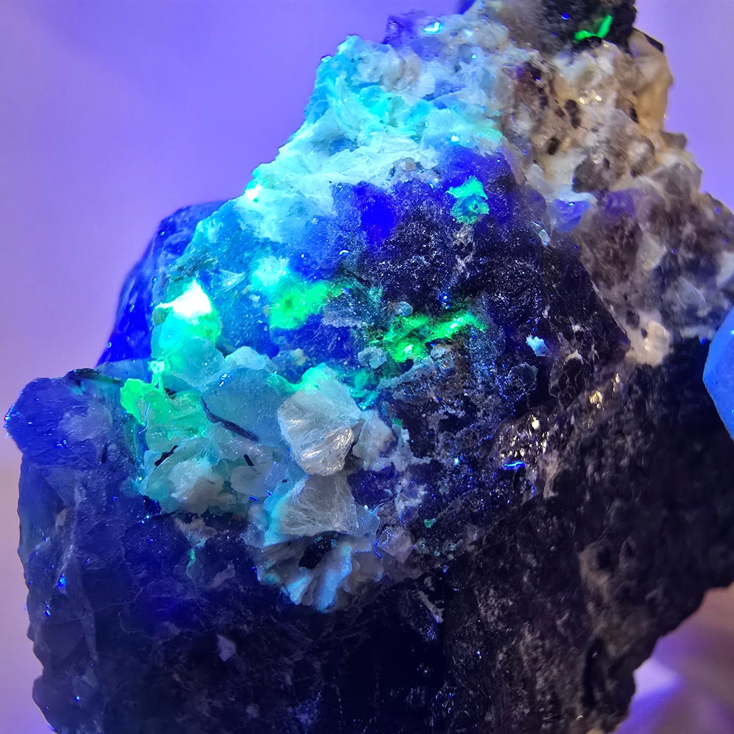 Cube de fluorite fantôme, spécimen de tourmaline scholle muscovite hyalite, Erongo, Namibie, 42 x 36 x 28 mm