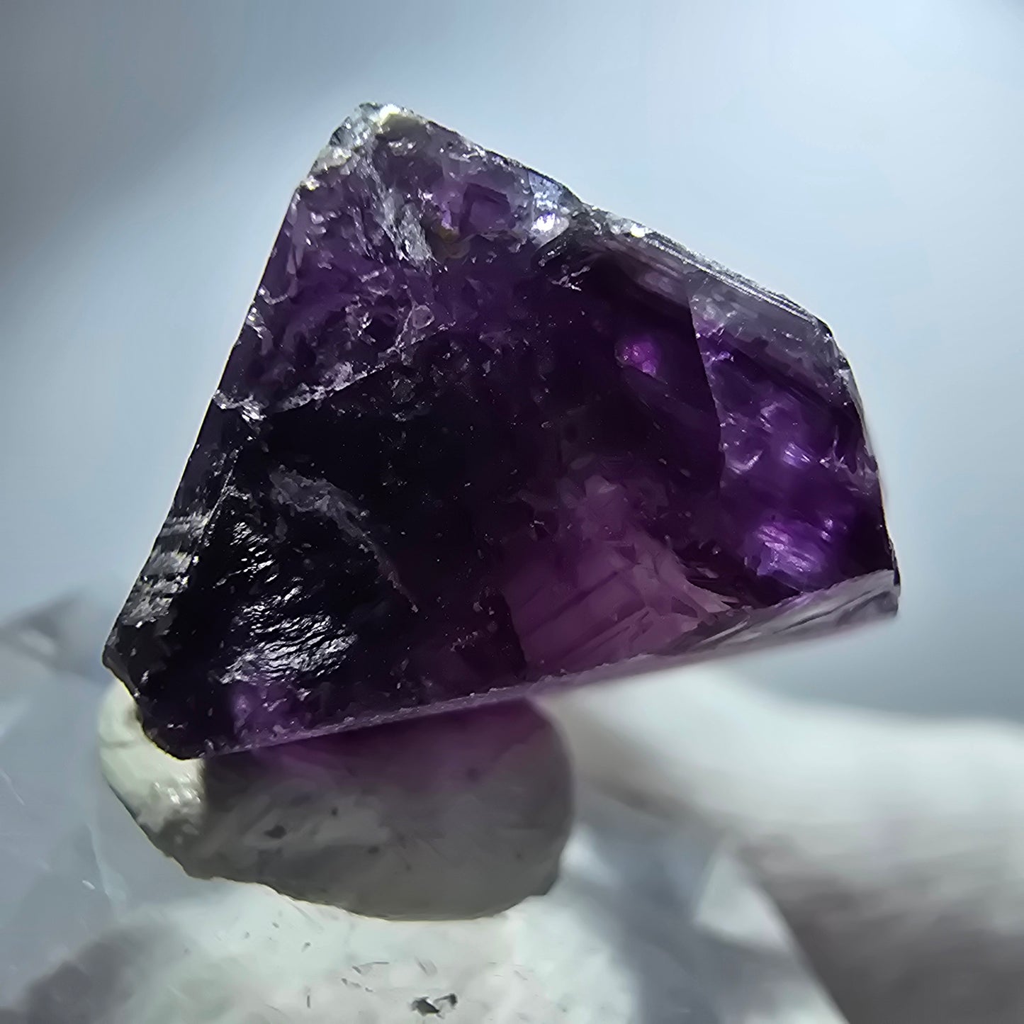 Rare spécimen de cube de fluorite fantôme, violet Okorusu, Namibie 23 x 22 x 17 mm