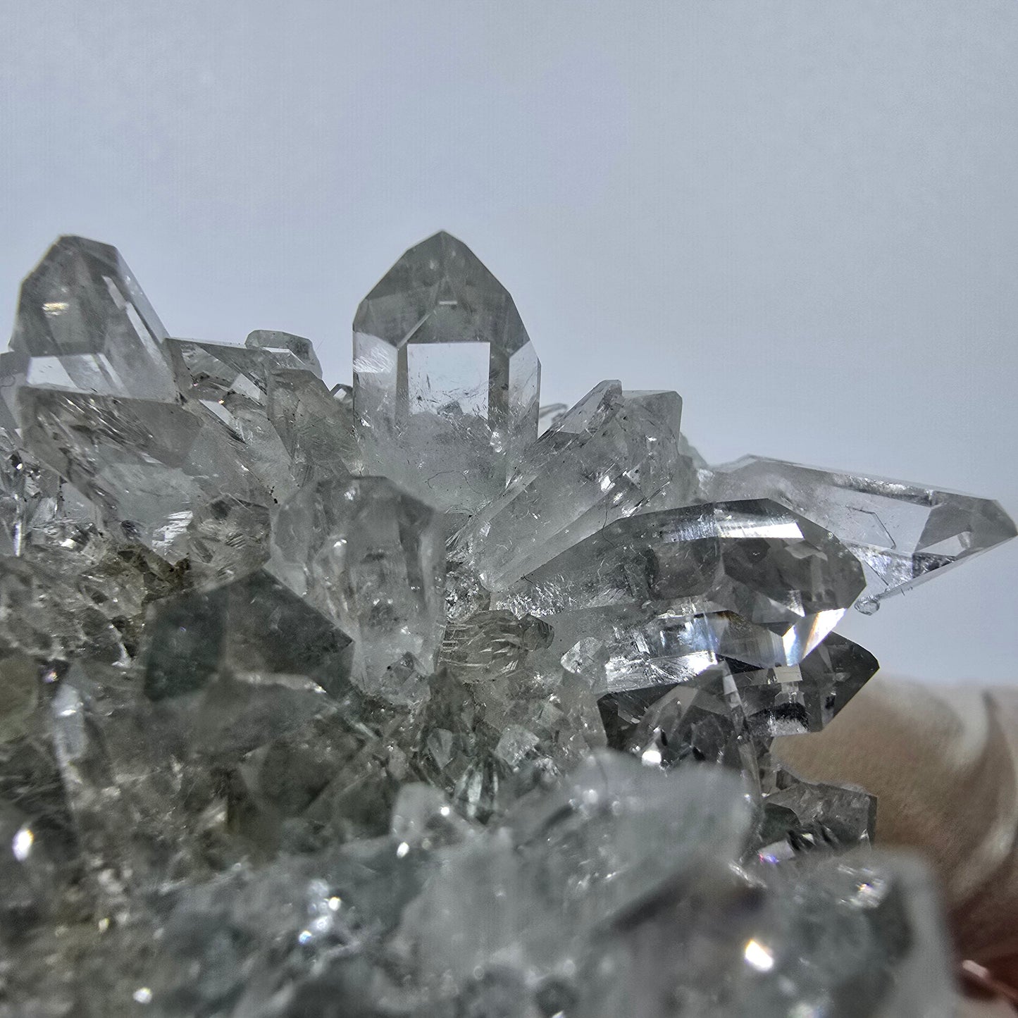 Quartz Starburst, spécimen de chlorite, mine Streep, Goboboseb, Namibie, 54 x 33 x 31 mm