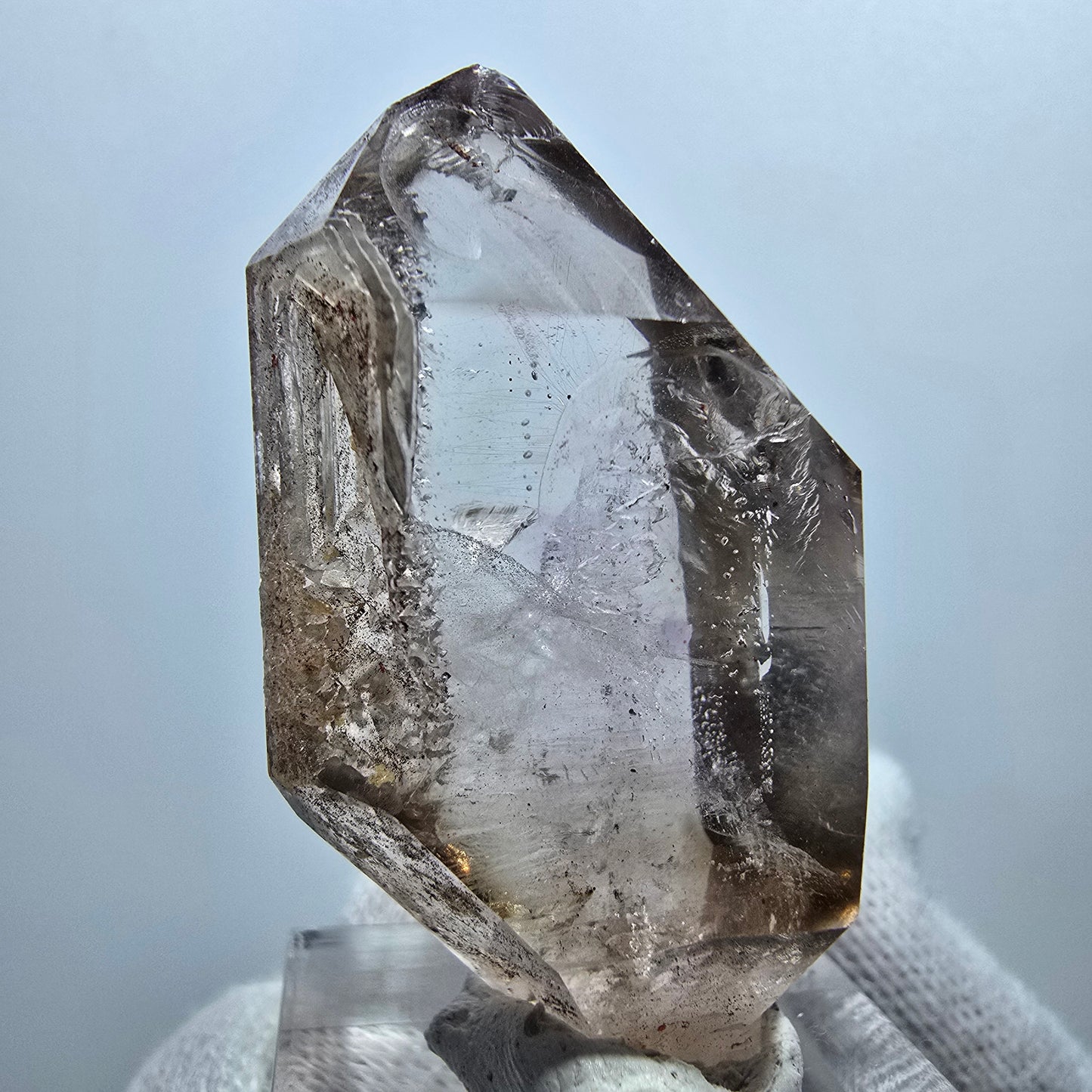 Klare Phantom Rauchquarz Zepter Spitze Goboboseb, Namibia 45*26*17mm