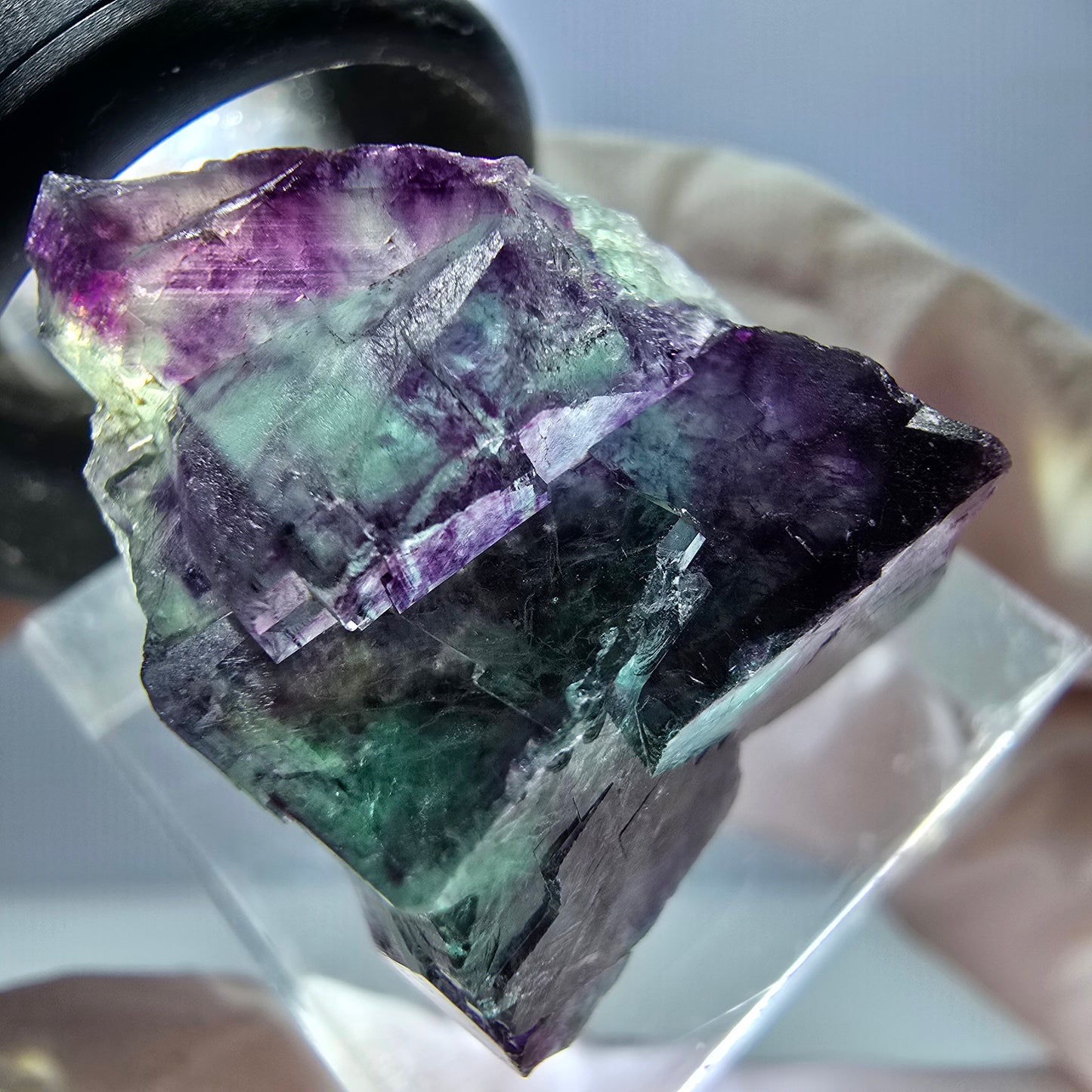 Rare Fluorite Cube Specimen, green purple Okorusu, Namibia 30*18*16mm