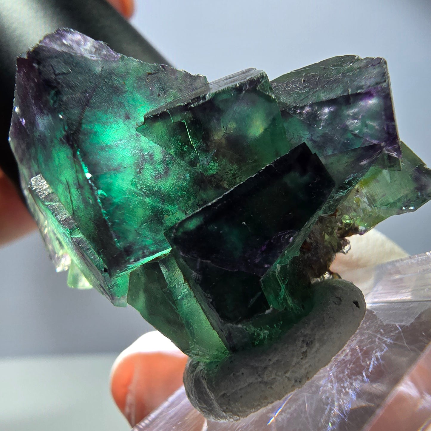 Rare Fluorite Cube Specimen, green purple Okorusu, Namibia 42*31*30mm