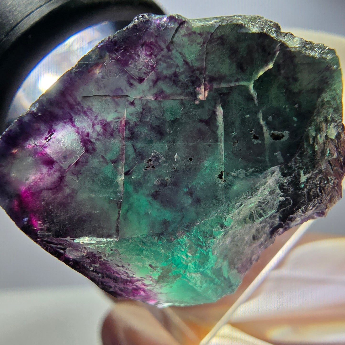 Rare Fluorite Cube Specimen, green purple Okorusu, Namibia 26*24*18mm