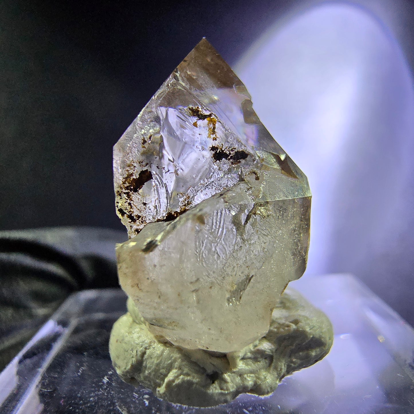 Klarer Phantom Rauchquarz XX Doppelender Kristall 19*18*11mm Goboboseb Namibia