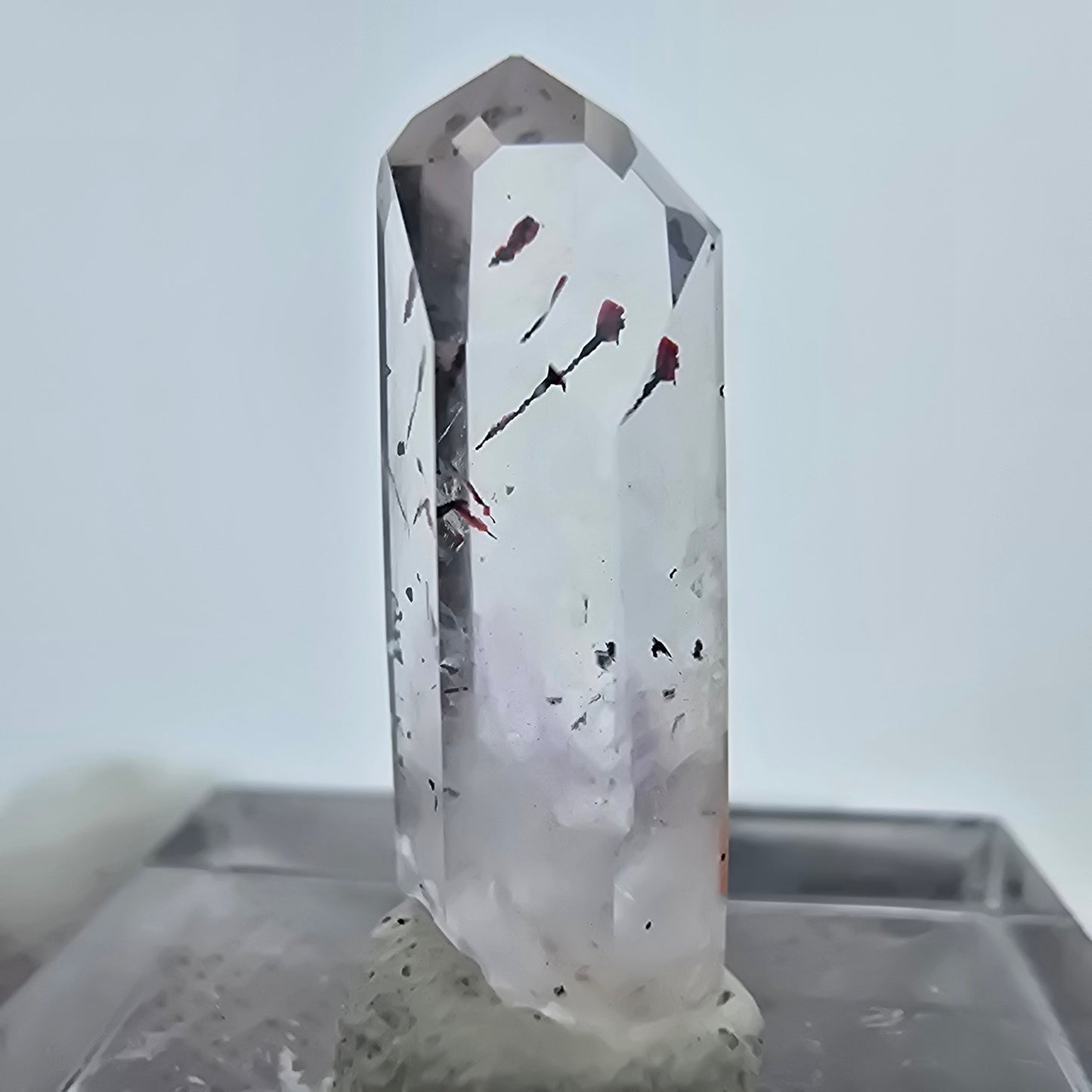 Harlekin Phantom Amethyst Kristall Streep Mine, Goboboseb, Namibia 22*8*7mm