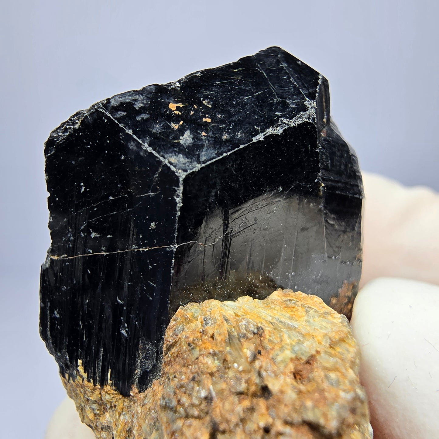 Schöner Schörl Turmalin Kristall glänzend Erongo, Namibia 38*25*31mm Sammlung